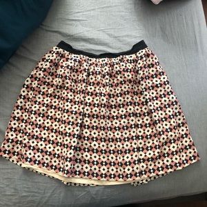 J. Crew pink silk skirt